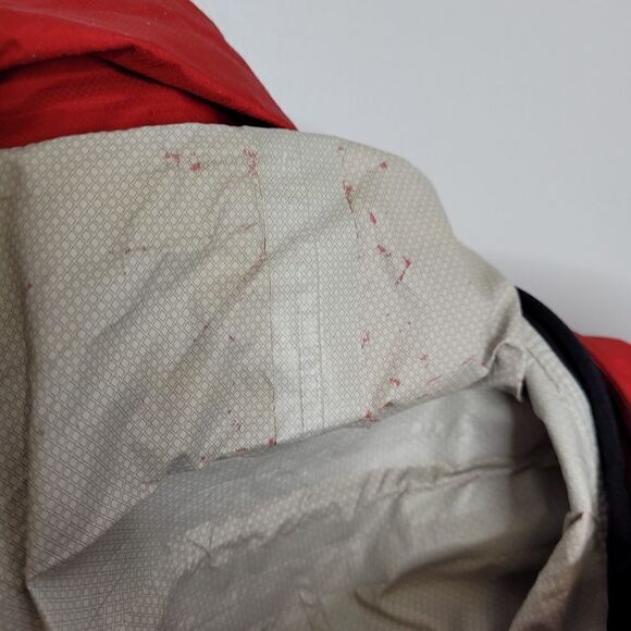 MARMOT jacket burgundy red precip eco packable coat M - Picture 5 of 17